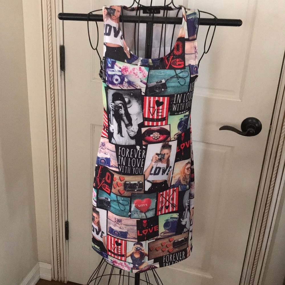 💄💋PHOTO-PRINT BODY-CON DRESS👠👛